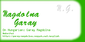 magdolna garay business card